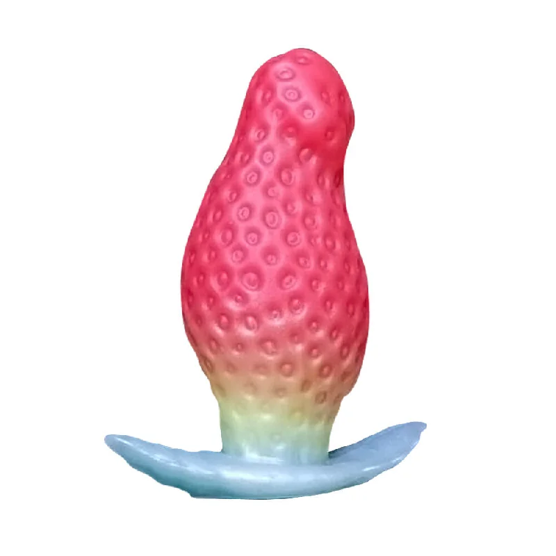 Strawberry - Pink Anal Plug - Cute Silicone Butt Plug