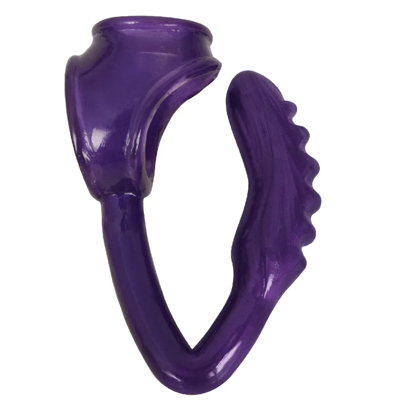 The Duke Cock and Ball Ring with Anal Plug -