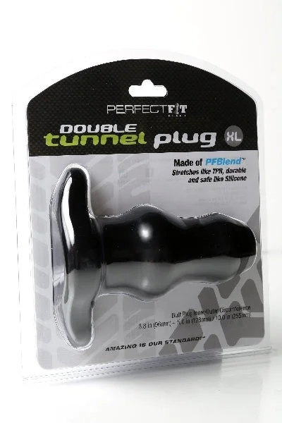 Tunnel Plug Double - XL - Black