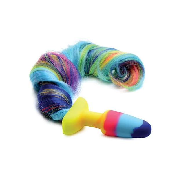 XR - Tailz Rainbow Unicorn Tail Anal Plug (Multi Colour)